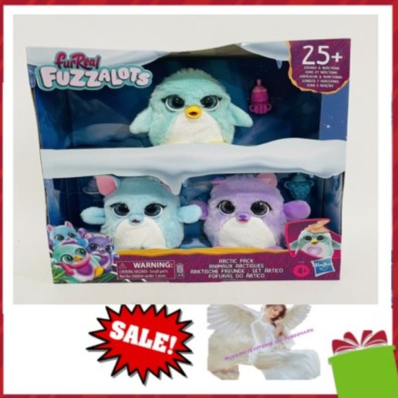 FurReal Fuzzalots Arctic Pack Animaux Interactive Feeding 25+ Sounds SEA…